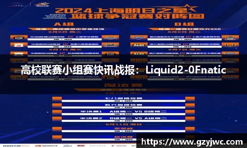 高校联赛小组赛快讯战报：Liquid2-0Fnatic